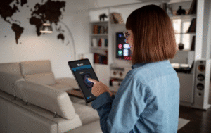 Hidden Interfaces Control at a Touch