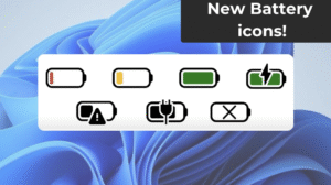 New Battery Icons