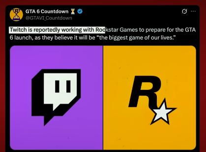 Twitch and GTA 6 Collaboration Confirmed