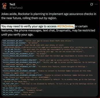 Age Verification in GTA 6? Under-18s Beware