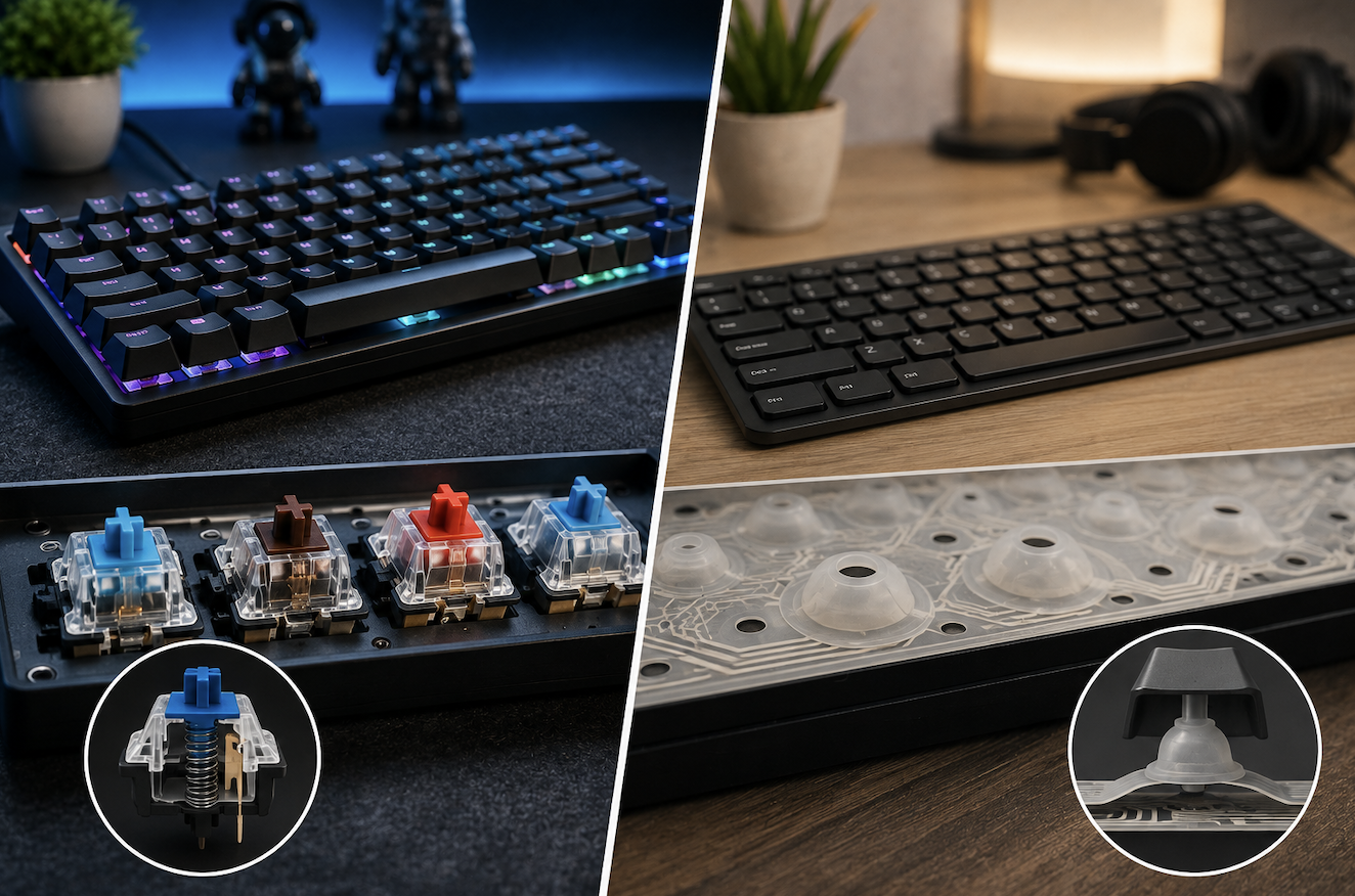 Mechanical vs Membrane Keyboards Explained