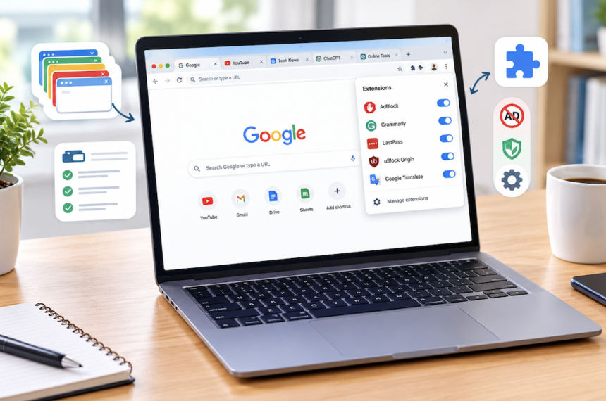 How to Manage Browser Tabs and Extensions Efficiently